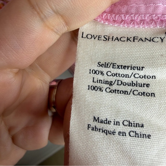 LoveShackFancy Luppa Shirred Floral Mini Dress - Picture 9 of 9